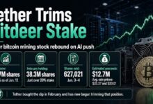 Photo of Tether сокращает долю в Bitdeer после того, как развитие ИИ привело к росту акций компаний, занимающихся майнингом биткоинов