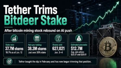Photo of Tether сокращает долю в Bitdeer после того, как развитие ИИ привело к росту акций компаний, занимающихся майнингом биткоинов