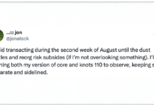 Photo of Разработчик Bitcoin Core предупреждает пользователей о необходимости приостановить переводы BTC по мере приближения срока вступления в силу BIP-110