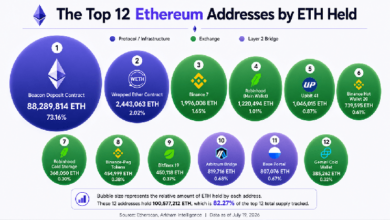 Photo of 12 крупнейших кошельков Ethereum раскрывают, что 6 бирж контролируют 6,6 млн ETH