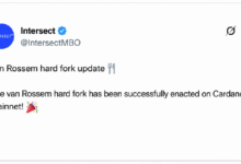 Photo of Cardano запустил первый в истории сети хард-форк, управление которым полностью осуществляется в цепочке блоков