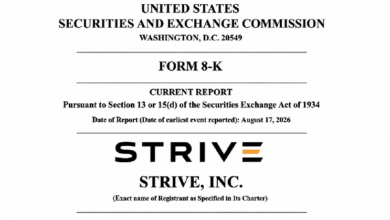 Photo of Strive приобрела 79 биткоинов и пополнила свой корпоративный резерв в биткоинах на сумму 1,27 млрд долларов