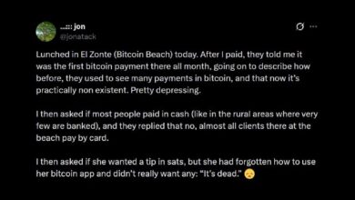 Photo of Разработчик Bitcoin Core предупреждает, что платежи в биткойнах исчезают на «Биткойн-Бич»