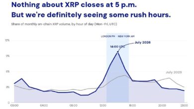 Photo of На долю XRP приходится 23 % объема торгов в цепочке блоков за трёхчасовой торговый период