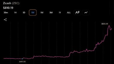 Photo of Zcash, Bitcoin Cash и Cardano демонстрируют рост, причем ZEC лидирует с подъёмом на 47 %