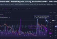 Photo of Курс XRP превысил 1,60 доллара, а количество транзакций «китов» (1 917) достигло месячного максимума