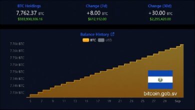 Photo of Несмотря на оговорки МВФ, запасы биткойнов в Сальвадоре выросли до 7 762 BTC