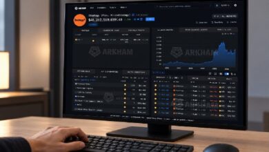 Photo of Arkham заявляет, что отслеживает 78 % из 847 666 биткоинов, принадлежащих Strategy