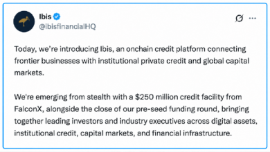 Photo of FalconX открыл кредитную линию на $250 млн для ончейн-кредитования Ibis