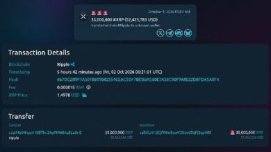 Photo of Ripple перевела 35 млн XRP, а «загадочный» кошелек — 6,5 млн за несколько часов