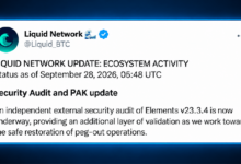 Photo of Поддержка Liquid Network достигла 86% на фоне заморозки выкупа BTC